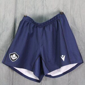 Rugby Shorts - Team Canada Blue on White by Macron - Men's XL